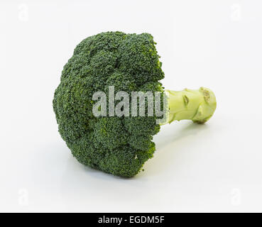 En détail de légumes brocoli isolés. Banque D'Images