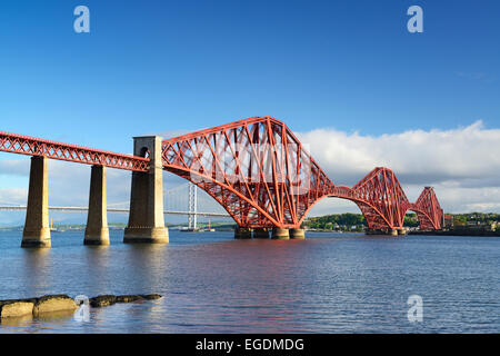 Pont du Forth, près d'Édimbourg, Edinburgh, Ecosse, Grande-Bretagne, Royaume-Uni Banque D'Images