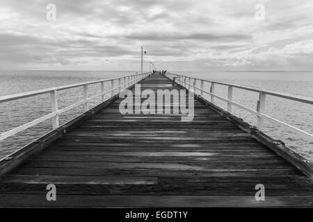 La longue jetée urangan à Hervey Bay, Australie Banque D'Images