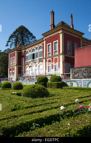 Jardins de Palacio Marques da Fronteira (Palais des Marquis de Fronteira), Lisbonne, Lisboa, Portugal Banque D'Images