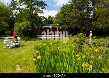 Jardins du Spa, Spiekeroog Island, Parc National, Mer du Nord, îles de la Frise orientale, Frise orientale, Basse-Saxe, Allemagne, Europe Banque D'Images