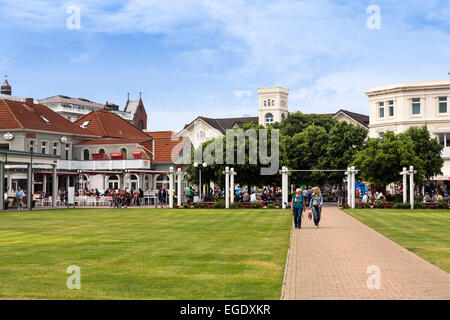 Kurplatz, l'île de Norderney, Nationalpark, Mer du Nord, îles de la Frise orientale, Frise orientale, Basse-Saxe, Allemagne, Europe Banque D'Images