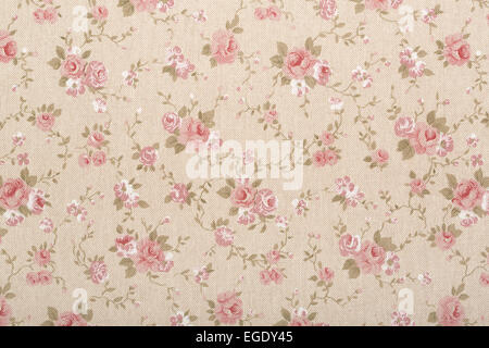 Floral motif tapisserie Rose romantique, texture background Banque D'Images