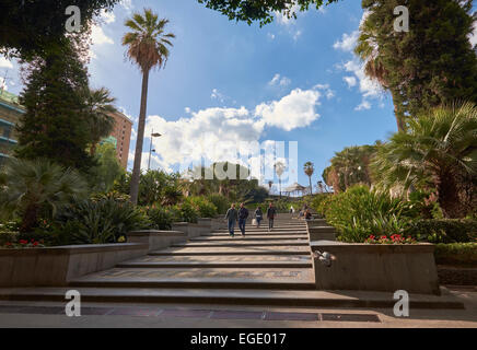 Villa Bellini park à Catane, Sicile, Italie. L'Italien du Tourisme, vacances et voyages Destination. Banque D'Images