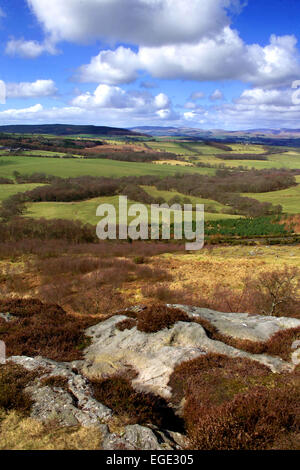 Paysage près de Northumberland Northumberland, Edlingham Banque D'Images