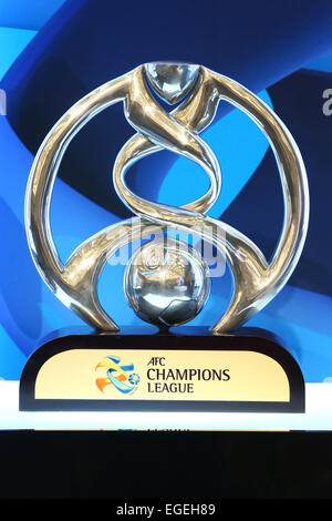 Grand Prince Hotel Shin-Takanawa, Tokyo, Japon. Feb 19, 2015. Trophée de la Ligue des Champions de l'AFC d'ACL, le 19 février 2015 - Football : 2015 J.LEAGUE Conférence de presse au Grand Prince Hotel Shin-Takanawa, Tokyo, Japon. Banque D'Images