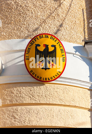 Consulat honoraire de la République fédérale d'Allemagne, Salzbourg, Autriche Banque D'Images