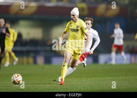 Villarreal, Espagne. Feb 19, 2015. Denis Cheryshev (Villarreal) Football/Football : l'UEFA Europa League Round de 32 Premier match de jambe entre Villarreal CF 2-1 FC Salzburg au Stade El Madrigal, Villarreal en Espagne . © Kawamori Mutsu/AFLO/Alamy Live News Banque D'Images