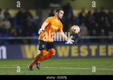 Villarreal, Espagne. Feb 19, 2015. Sergio Asenjo (Villarreal) Football/Football : l'UEFA Europa League Round de 32 Premier match de jambe entre Villarreal CF 2-1 FC Salzburg au Stade El Madrigal, Villarreal en Espagne . © Kawamori Mutsu/AFLO/Alamy Live News Banque D'Images