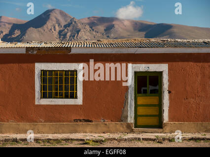 Villa Alota, bâtiments dans le sud de l'Altiplano, Bolivie Banque D'Images