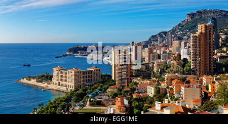 Skyline de Monaco Banque D'Images