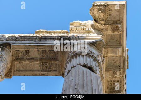 Les bâtiments et les ruines autour de marcello Theatre à Rome Italie Banque D'Images