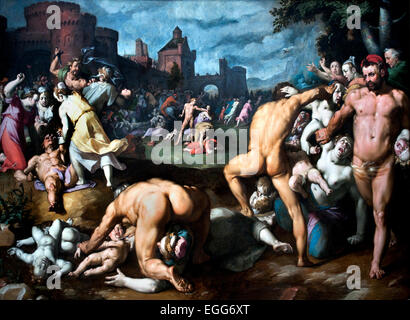 Le Massacre des Innocents 1590 Cornelis Cornelisz van Haarlem Pays-Bas Pays-Bas 1562-1638 Banque D'Images