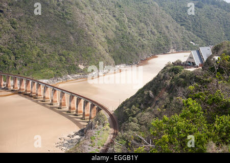 Pont de la rivière Kaaimans, Wilderness, Afrique du Sud Banque D'Images