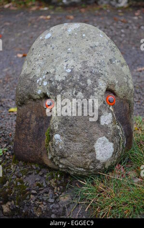 Art Beachcomber, grand nez Rock Face Banque D'Images