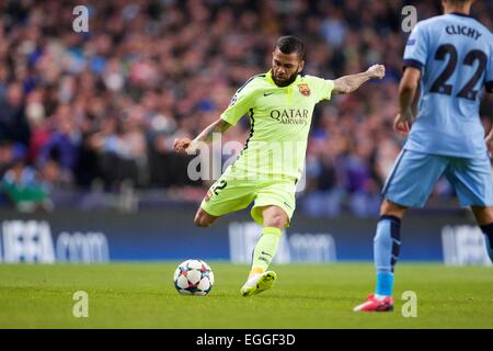 Manchester, UK. Feb 24, 2015. Ligue des Champions de football. Manchester City et Barcelone. Credit : Action Plus Sport/Alamy Live News Banque D'Images