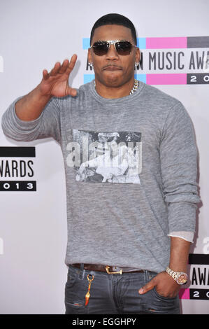 LOS ANGELES, CA - 24 NOVEMBRE 2013 : Nelly au 2013 American Music Awards au Nokia Theatre, la vivre. Banque D'Images