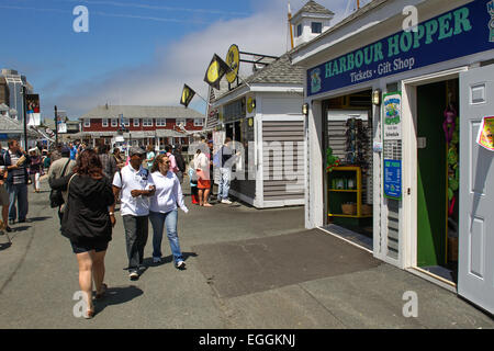 La promenade le long du front de mer d'Halifax, en Nouvelle-Écosse. Banque D'Images