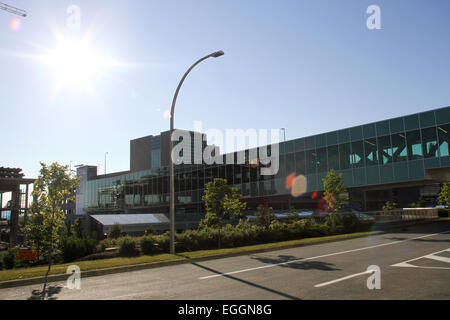 La passerelle reliée à l'aéroport international Stanfield d'Halifax le 12 juin 2012. Banque D'Images