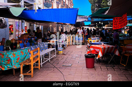 Street Market Scene à Oaxaca City Mexico Banque D'Images