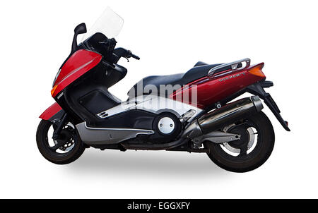 Yamaha T Max 500 scooter maxi cut-out sur fond blanc Banque D'Images