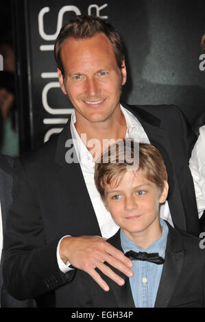 LOS ANGELES, CA - le 10 septembre 2013 : Patrick Wilson et Ty Simpkins lors de la première mondiale de leur film 'Chapitre 2' insidieux à Universal Citywalk, Hollywood. Banque D'Images