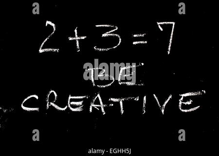 Creative concept mathématique de succès et d'augmenter Banque D'Images