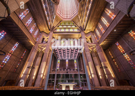 France, Seine-Maritime, Normandie, Le Havre, 1950 St.Joseph's Church par Auguste Perret Banque D'Images