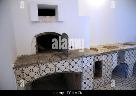 Foyer au bois poêle à bois cuisine forno focolari vesuvio Villa delle Ginestre Banque D'Images