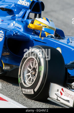 Marcus Ericsson (SWE), Sauber F1 Team C34, la formule 1 séances d'essai, contrôle du circuit de Catalunya. Banque D'Images