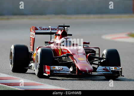 Circuit de Montmelo près de Barcelone, Espagne 19.-22,2.15, la formule 1 essais -- RŠikkšnen Kimi Raikkonen, Raeikkonen () (FIN), Ferrari F15 T Banque D'Images
