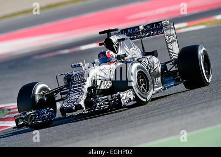 Danill Kwjat (RUS), Infiniti Red Bull Racing RB11, Formule 1 séances d'essai, contrôle du circuit de Catalunya. Banque D'Images