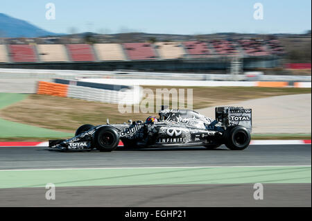 Danill Kwjat (RUS), Infiniti Red Bull Racing RB11, Formule 1 séances d'essai, contrôle du circuit de Catalunya. Banque D'Images