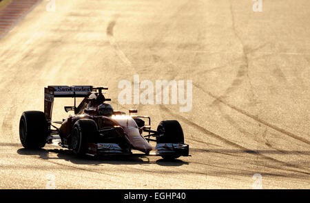 Circuit de Montmelo près de Barcelone, Espagne 19.-22,2.15, la formule 1 essais -- RŠikkšnen Kimi Raikkonen, Raeikkonen () (FIN), Ferrari F15 T Banque D'Images
