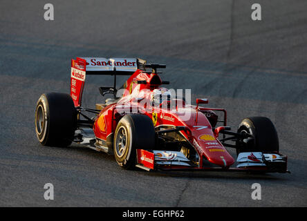 Circuit de Montmelo près de Barcelone, Espagne 19.-22,2.15, la formule 1 essais -- RŠikkšnen Kimi Raikkonen, Raeikkonen () (FIN), Ferrari F15 T Banque D'Images