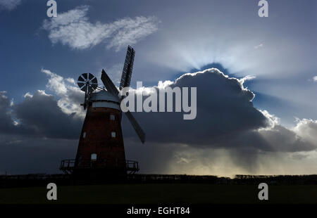 Thaxted John Webb, le moulin de Thaxted, Essex, Angleterre. Mar 2015 Banque D'Images