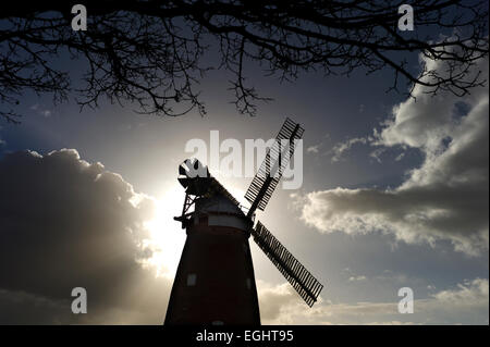 Thaxted John Webb, le moulin de Thaxted, Essex, Angleterre. Mar 2015 Banque D'Images