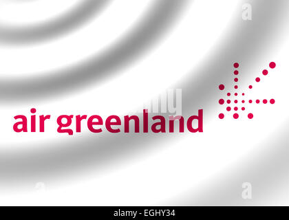 Air Greenland icône logo emblème drapeau symbole Banque D'Images