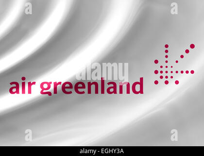 Air Greenland icône logo emblème drapeau symbole Banque D'Images