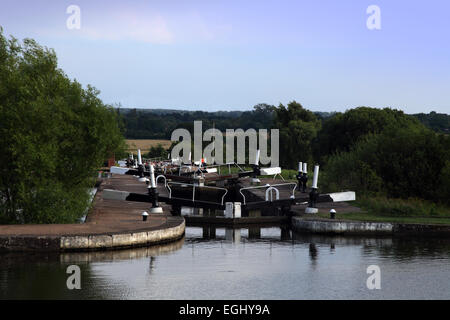 Le Grand Union Canal à Solihull. Banque D'Images