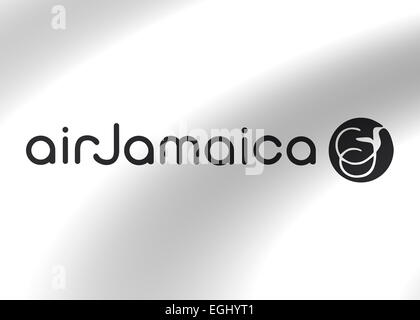 Air Jamaica icône logo emblème drapeau symbole Banque D'Images