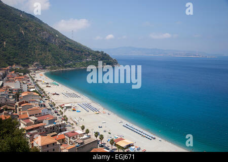 Plage, scilla village, province de Reggio de Calabre, Calabre, Italie, europe, Paese di scilla, Provincia di Reggio calab Banque D'Images