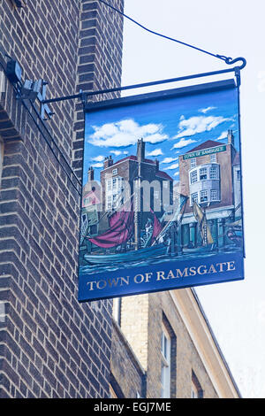 Wapping Londres, la ville de Ramsgate public house à Wapping High Street Banque D'Images