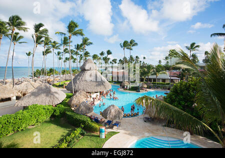 République dominicaine. Secrets Royal Beach complexe réservé aux adultes à Punta Cana Beach. 2015. Banque D'Images