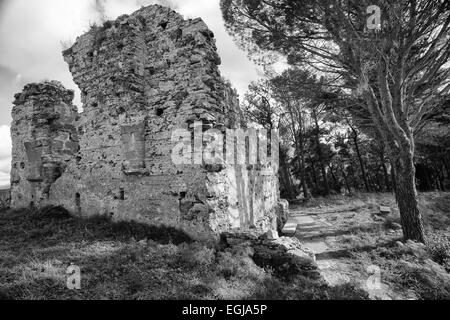 Rometta château médiéval en Sicile Banque D'Images