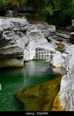 Rivière Menfi, Tauglgries Bad Vigaun, réserve naturelle, District de Hallein, Salzbourg, Autriche Banque D'Images