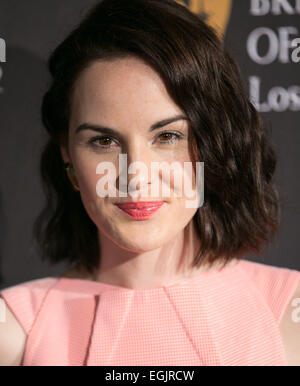 Assister à des célébrités de la BAFTA Los Angeles plat plateau 2014 présenté par BBC America et Jaguar a SLS Hotel. Avec : Michelle Dockery Où : Los Angeles, California, United States Quand : 23 août 2014 Banque D'Images