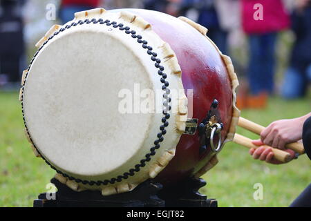 Au festival de tambours japonais Hanami, Melbourne, Australie Banque D'Images