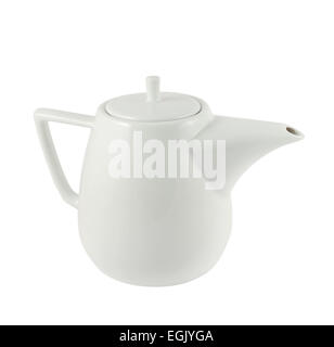 Théière en céramique isolé Banque D'Images