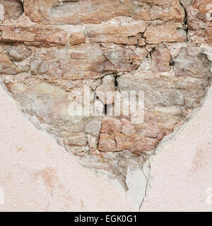 Fragment de vieux mur de pierre Banque D'Images